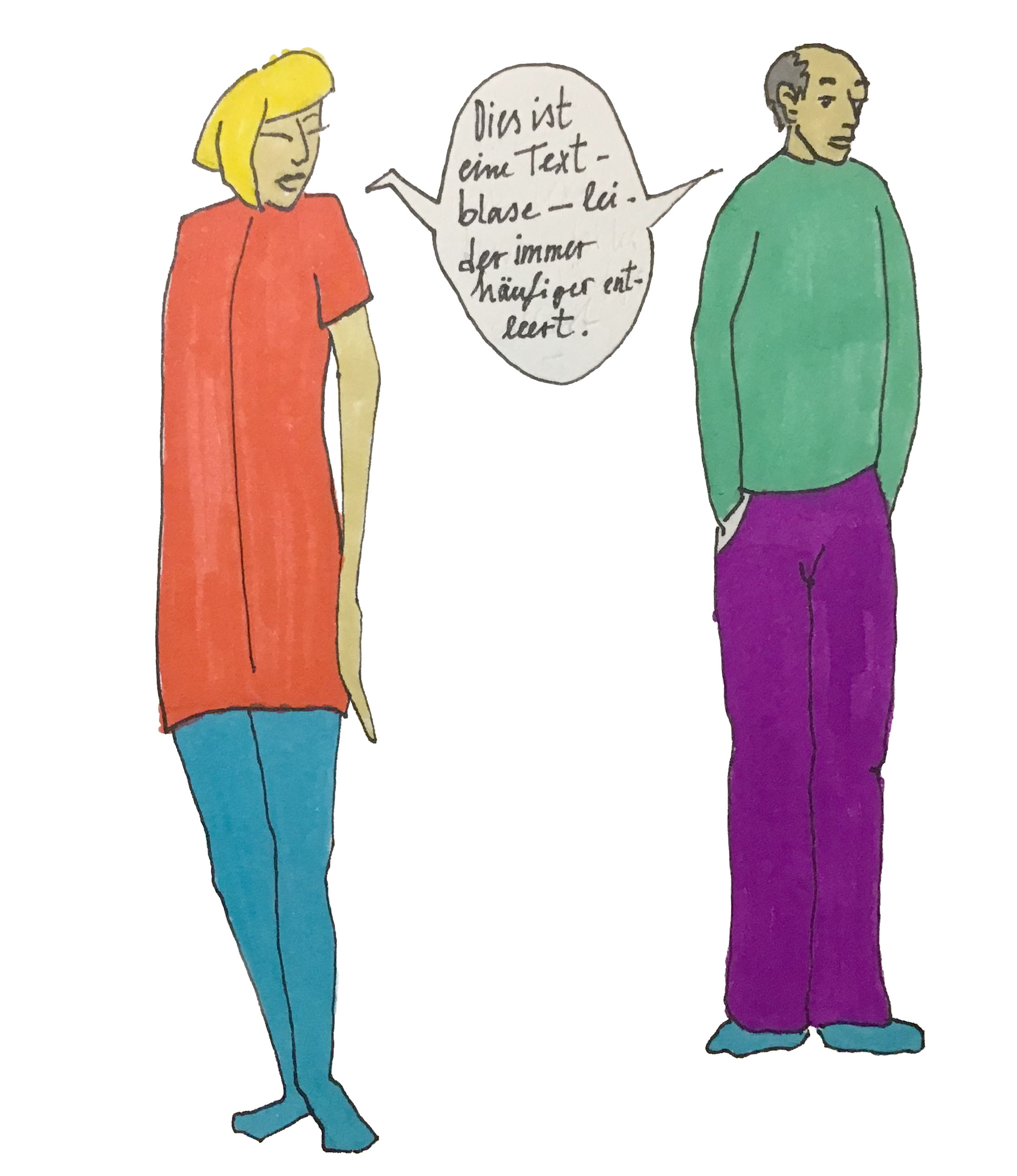 Illustration Sprechblase